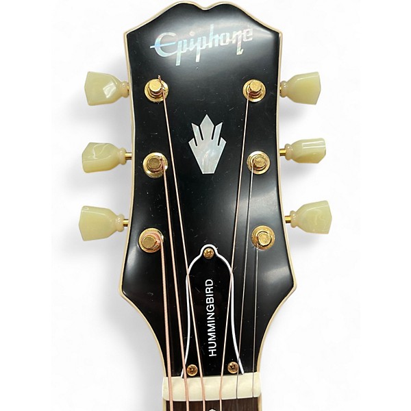 Used Epiphone Inspired by Gibson j200 Antique Natural Acoustic Electric Guitar