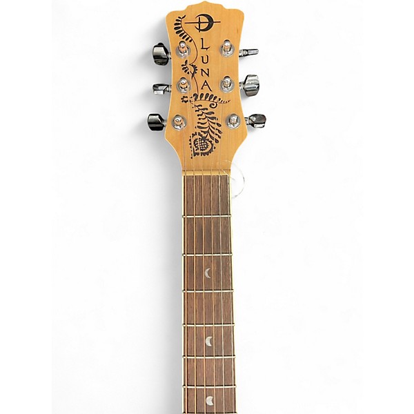 Used Luna Henna Paradise Natural Acoustic Electric Guitar
