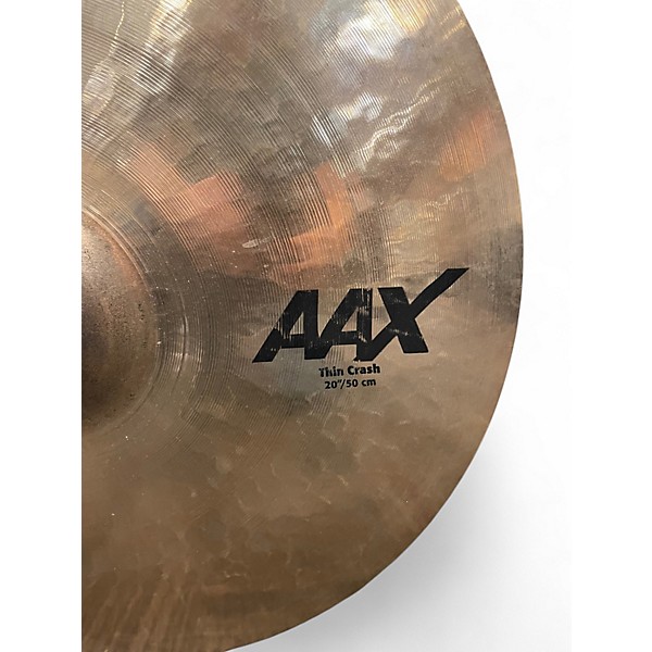 Used SABIAN 20in AAX Thin Studio Crash Cymbal