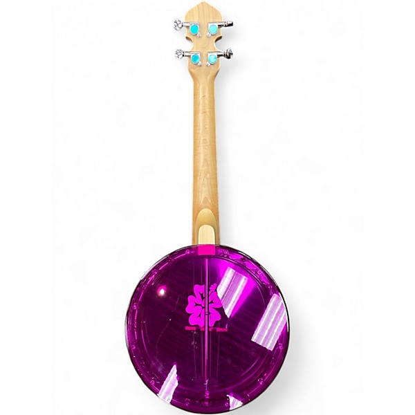 Used Gold Tone Little Gem Acrylic Purple Ukulele