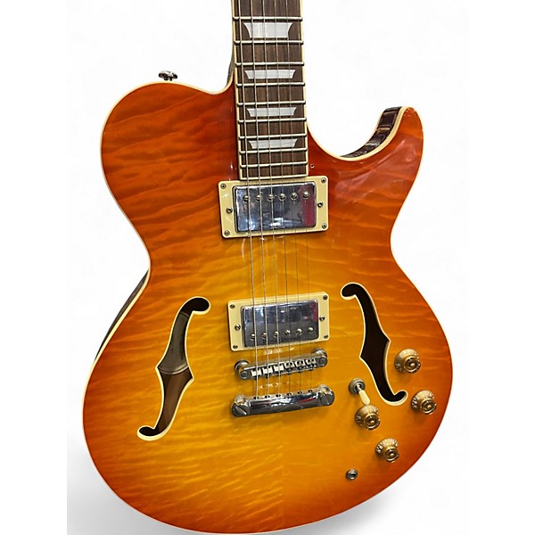 Used Greg Bennett Design by Samick RL-3 ROYALE Sunburst Hollow Body Electric Guitar