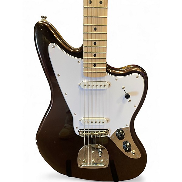 Used Squier Affinity Series Jaguar Mystic Metallic Brown Solid Body Electric Guitar