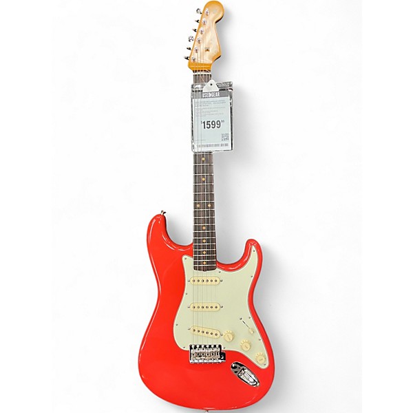 Used Fender 1962 American Vintage Stratocaster Fiesta Red Solid Body Electric Guitar
