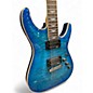 Used Schecter Guitar Research Omen Extreme 6 Ocean Blue Burst Solid Body Electric Guitar