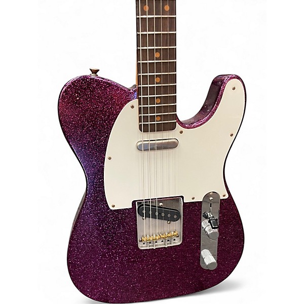 Used 2024 Fender LTD 60 Tele JRN Magenta Sparkle Solid Body Electric Guitar