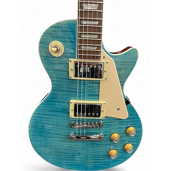 Used Bad Cat LP STYLE Blue Solid Body Electric Guitar