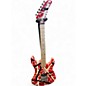 Used EVH Striped Series 5150 Red, Black, and White Solid Body Electric Guitar thumbnail