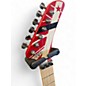 Used EVH Striped Series 5150 Red, Black, and White Solid Body Electric Guitar