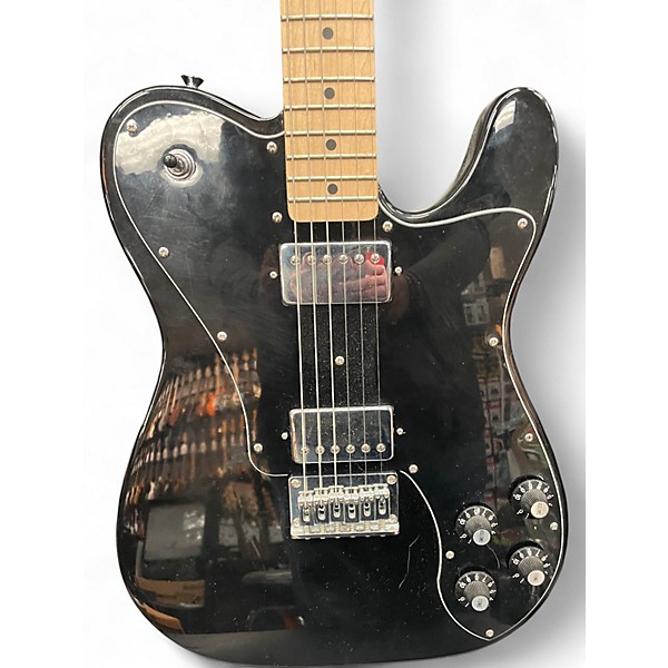 Used Squier Vintage Modified Telecaster Deluxe Black Solid Body Electric Guitar
