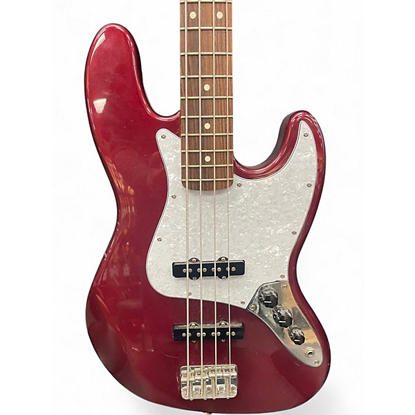 Used Fender Standard Jazz Bass Candy Apple Red Electric Bass Guitar