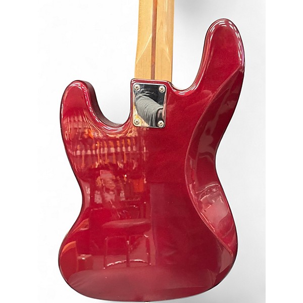 Used Fender Standard Jazz Bass Candy Apple Red Electric Bass Guitar