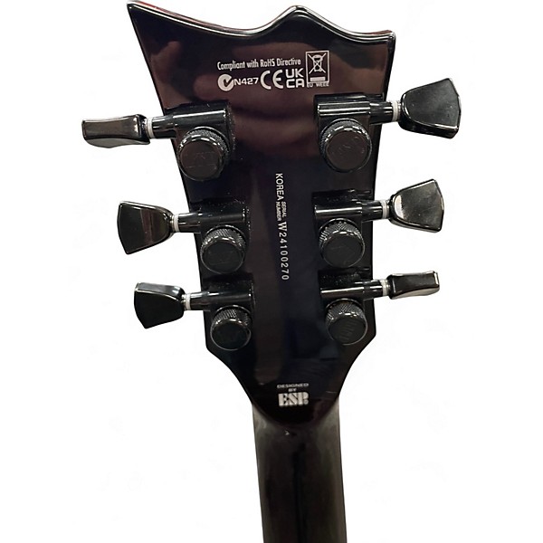 Used ESP LTD EC1000 Deluxe Trans Purple Solid Body Electric Guitar