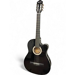 Used Giannini GNFX Black Classical Acoustic Electric Guitar