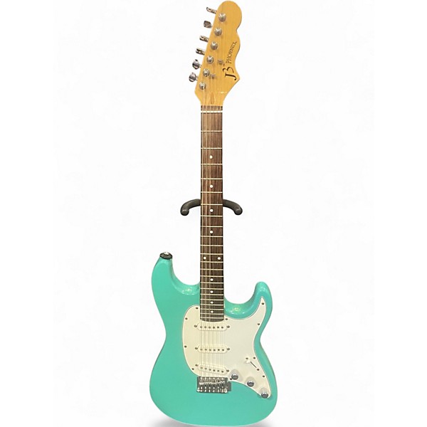 Used Phoenix J3 teal Solid Body Electric Guitar