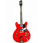 Used Hagstrom VIKING Trans Red Hollow Body Electric Guitar thumbnail