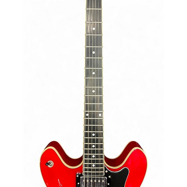 Used Hagstrom VIKING Trans Red Hollow Body Electric Guitar