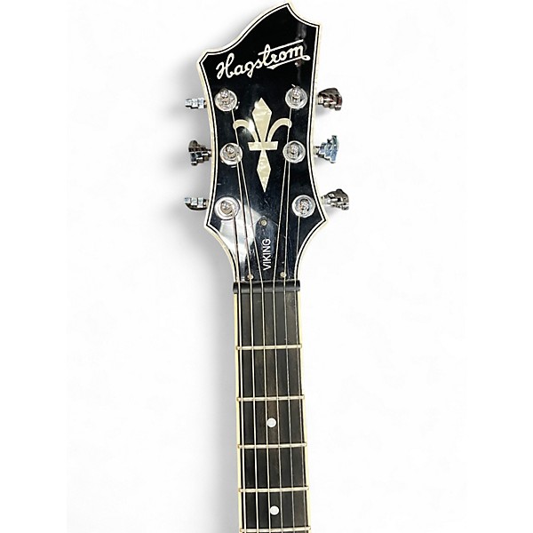 Used Hagstrom VIKING Trans Red Hollow Body Electric Guitar