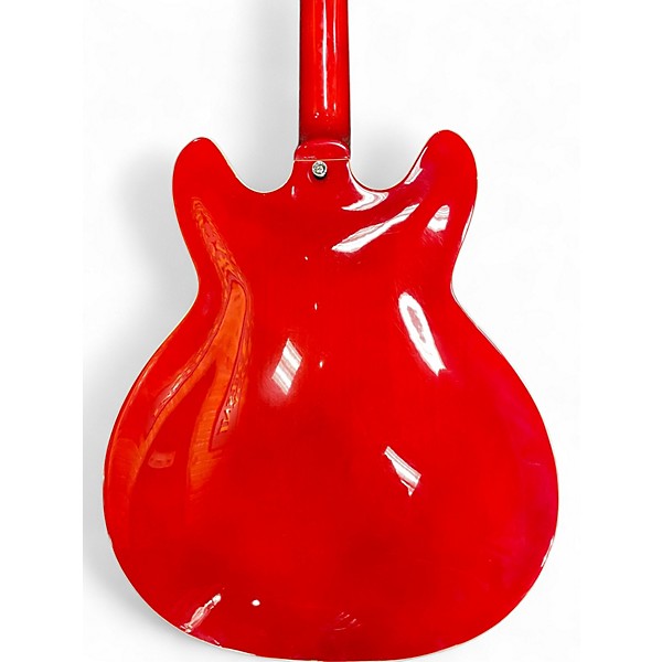Used Hagstrom VIKING Trans Red Hollow Body Electric Guitar