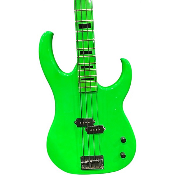 Used Dean Custom Zone Nuclear Green Solid Body Electric Guitar