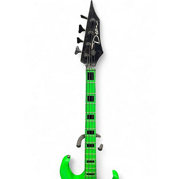 Used Dean Custom Zone Nuclear Green Solid Body Electric Guitar