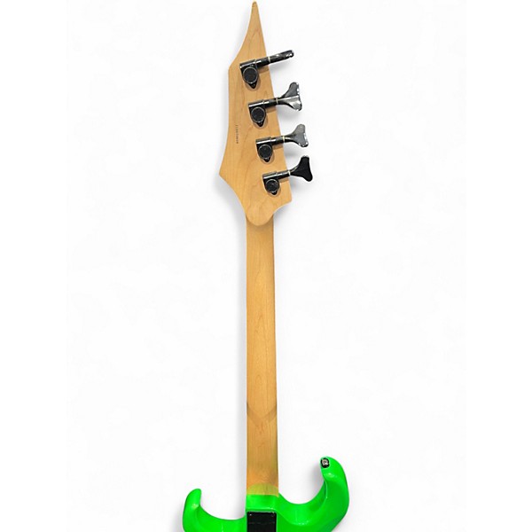 Used Dean Custom Zone Nuclear Green Solid Body Electric Guitar