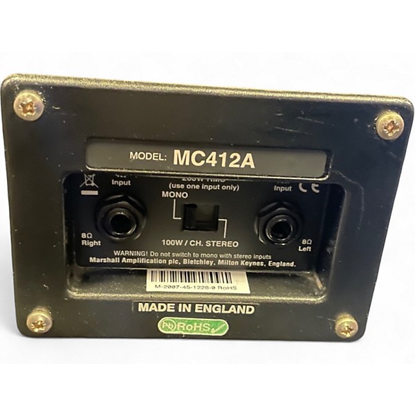 Used Marshall MC412A Guitar Cabinet