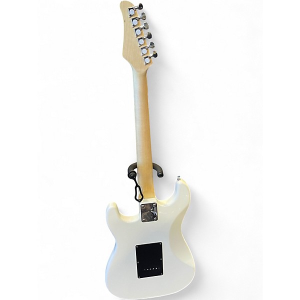 Used Glarry Stratocaster Copy White Solid Body Electric Guitar