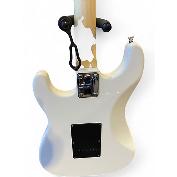 Used Glarry Stratocaster Copy White Solid Body Electric Guitar