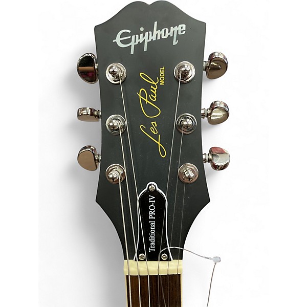 Used Epiphone Les Paul Traditional Pro IV Wine Red Solid Body Electric Guitar