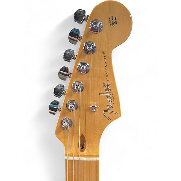 Used Fender American Standard Stratocaster Olympic White Solid Body Electric Guitar