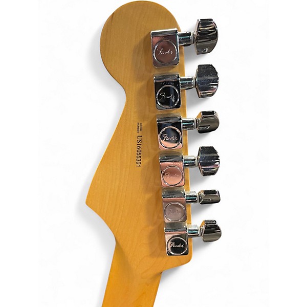 Used Fender American Standard Stratocaster Olympic White Solid Body Electric Guitar