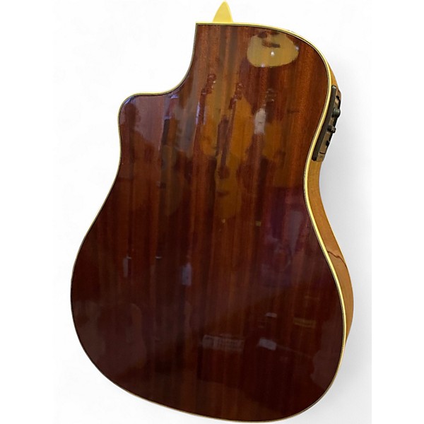 Used Fender Malibu SCE 2 Tone Sunburst Acoustic Electric Guitar