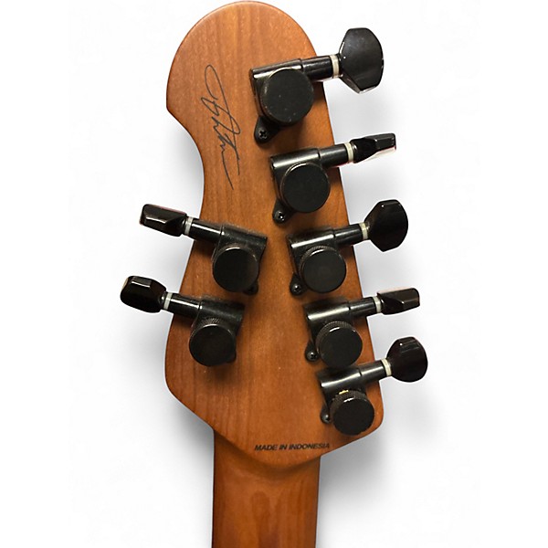 Used Sterling by Music Man Cutlass Jason Richardson 7-String White Solid Body Electric Guitar