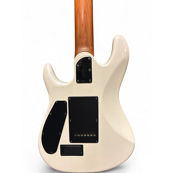 Used Sterling by Music Man Cutlass Jason Richardson 7-String White Solid Body Electric Guitar