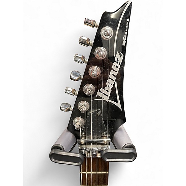 Used 2010s Ibanez RG370QMSP RG Series Metallic Silver Solid Body Electric Guitar