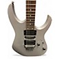 Used 2010s Ibanez RG370QMSP RG Series Metallic Silver Solid Body Electric Guitar