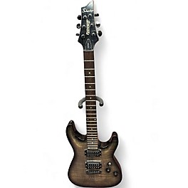 Used Schecter Guitar Research DIAMOND SERIES GRYPHON Trans Black Solid Body Electric Guitar