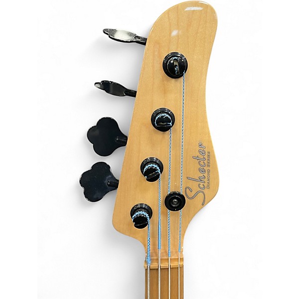 Used Schecter Guitar Research RESEARCH J-4 Surf Green Electric Bass Guitar