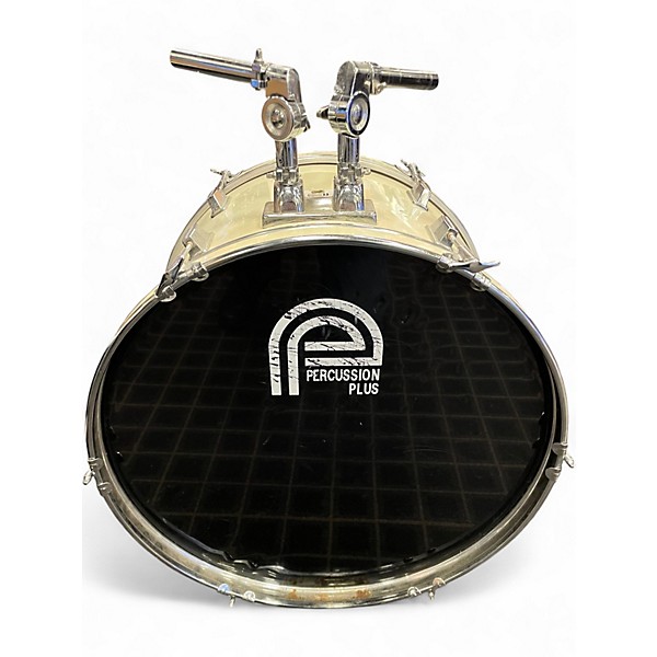 Used Percussion Plus 4 Piece Beginner Classic White Drum Kit