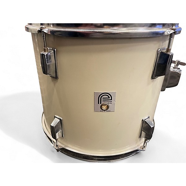 Used Percussion Plus 4 Piece Beginner Classic White Drum Kit