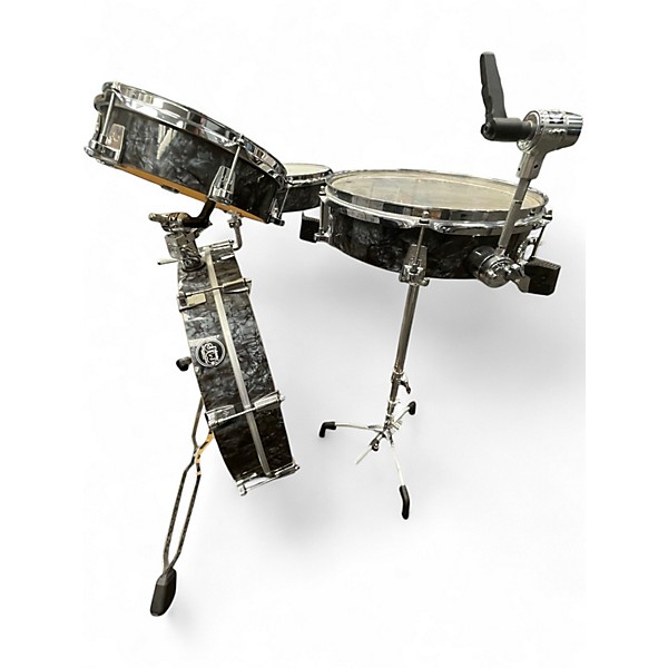 Used DW 5 Piece Performance Series Low Pro Travel BLACK DIAMOND Drum Kit