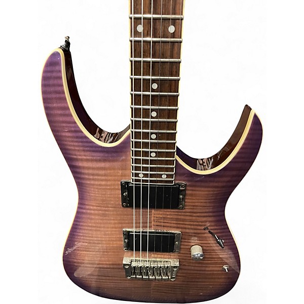 Used Ibanez RGA42FM Trans Purple Solid Body Electric Guitar