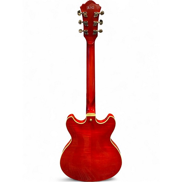 Used Ibanez AS93FM-TCD Transparent Cherry red Hollow Body Electric Guitar