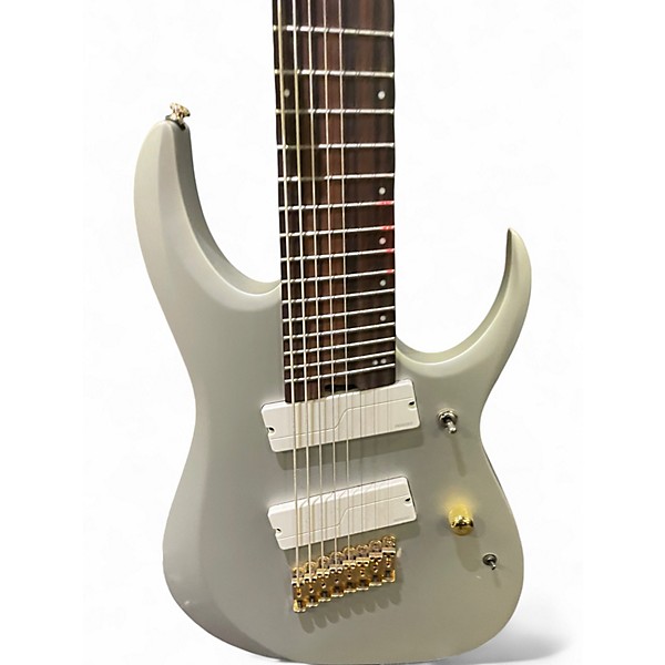 Used Ibanez RGDMS8 Silver Solid Body Electric Guitar