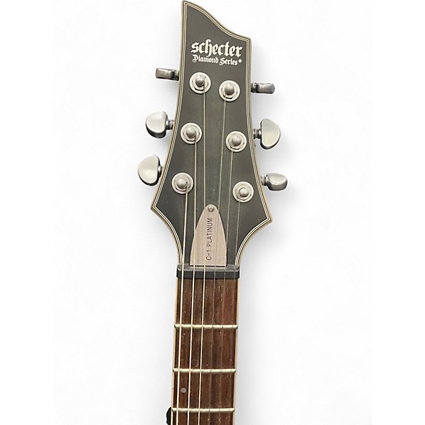 Used Schecter Guitar Research C1 Platinum Grey Solid Body Electric Guitar
