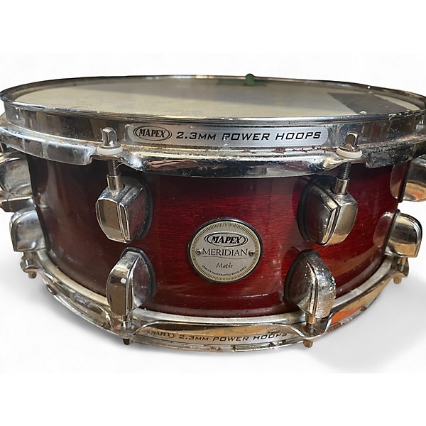 Used Mapex 5X14 Meridian Snare Wine Red Drum