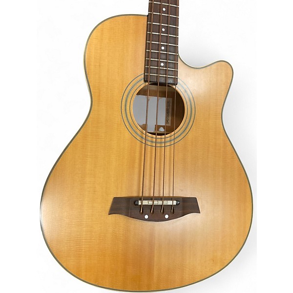 Used Ibanez AEB 10 LG Natural Acoustic Bass Guitar