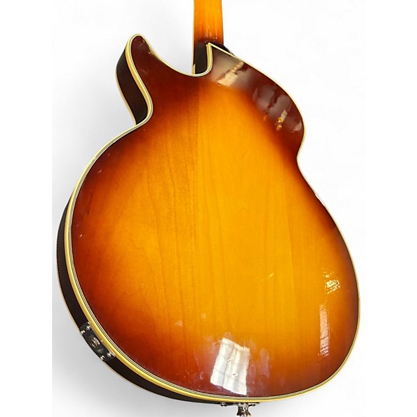 Used Iyv IJZ-300 2 Tone Sunburst Hollow Body Electric Guitar
