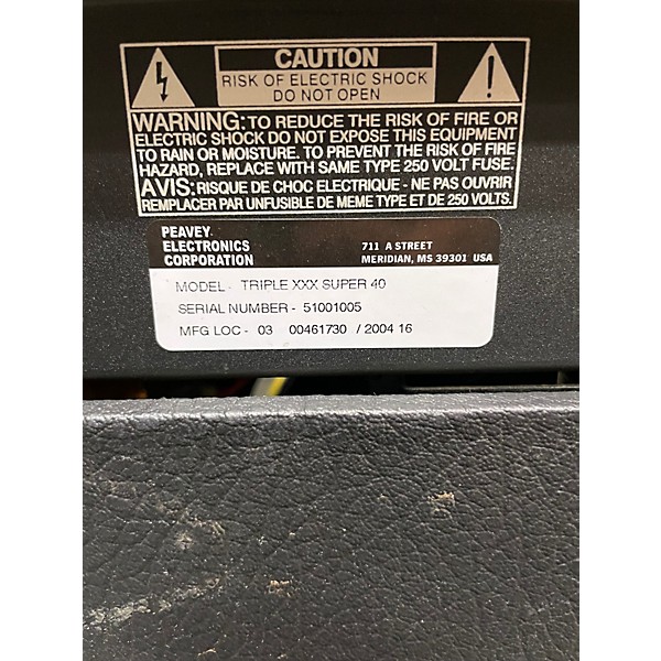 Used Peavey Triple XXX 120W Tube Guitar Amp Head