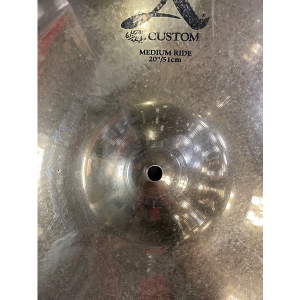 Used Zildjian 20in A Custom Medium Ride Cymbal